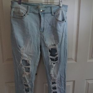 Forever 21 high waisted ripped jeans